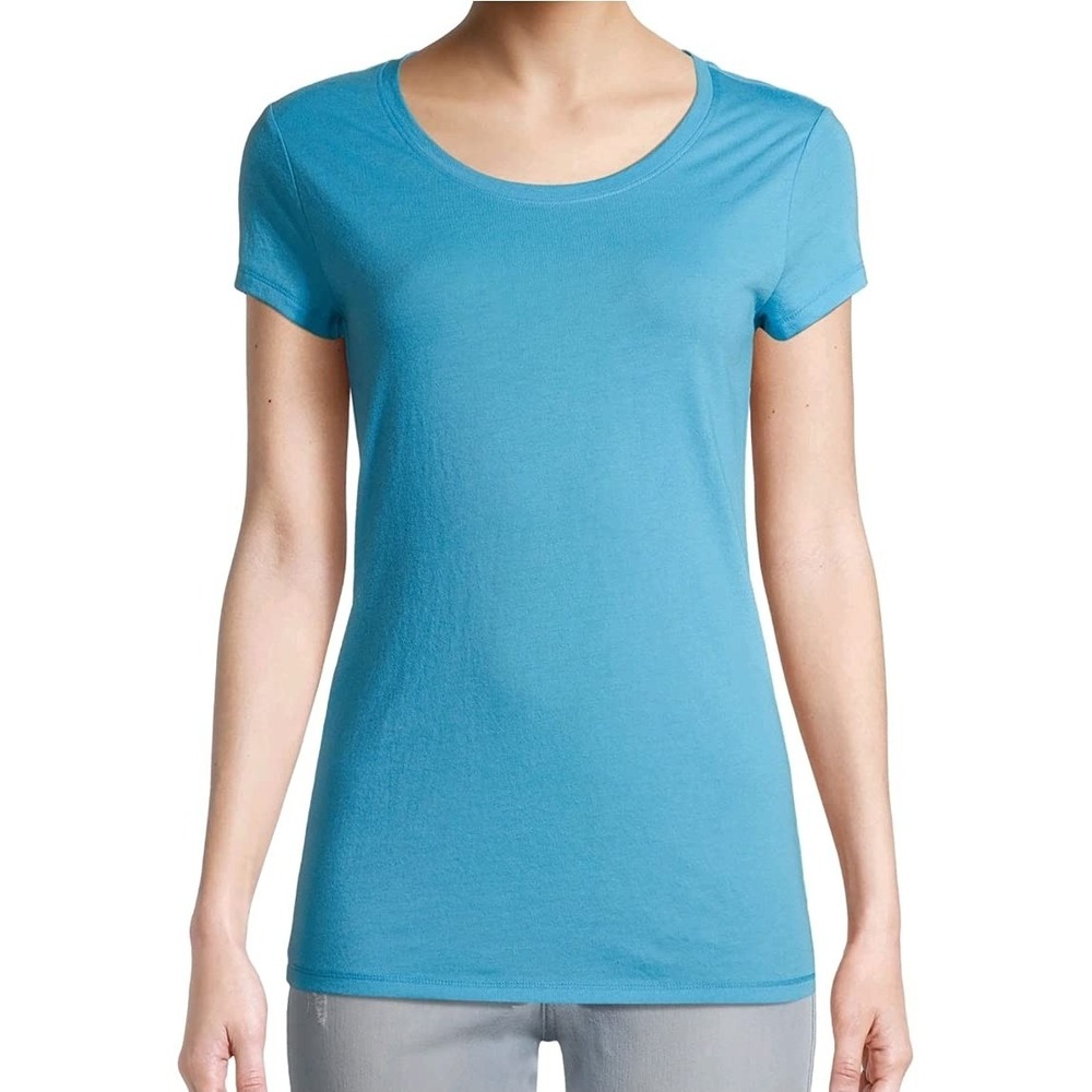 No Boundaries Juniors Medium T-Shirt, Nether Blue, Short Sleeve, Round Neck